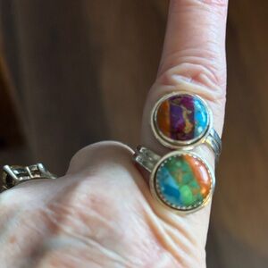 Sterling Silver Adjustable Ring